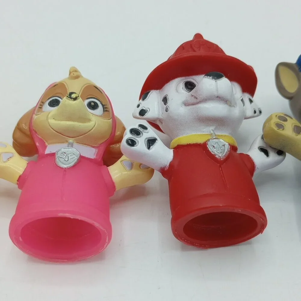 Paw Patrol Bath Finger Puppets Set of 5 Chase Marshall Skye Rubble Zuma Nickelod